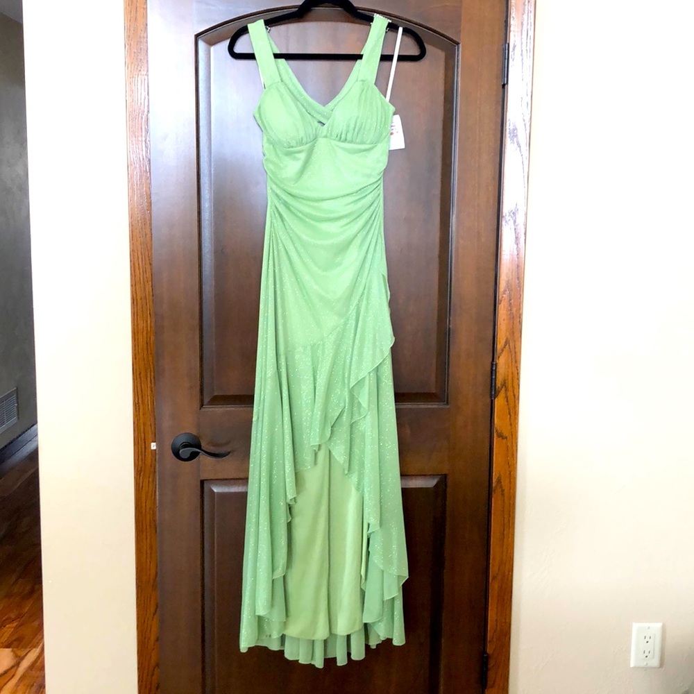 Light Green Sparkle Formal Long Dress